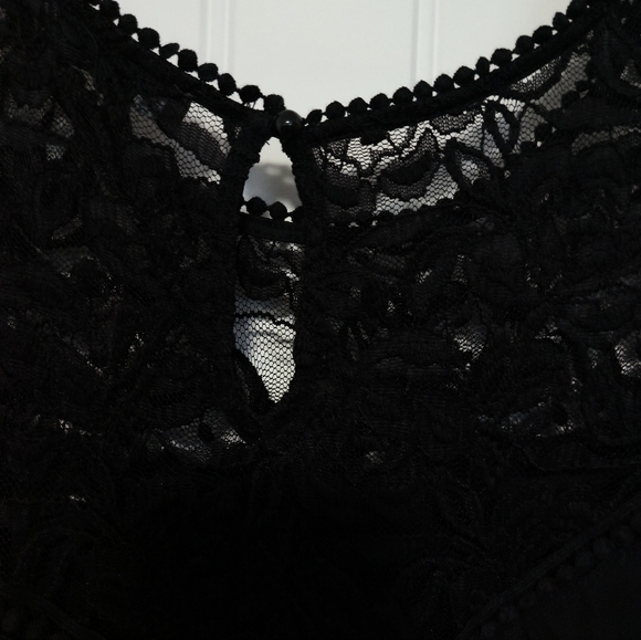 New Black Lace Midi Dress / Size 3X - Picture 3 of 6